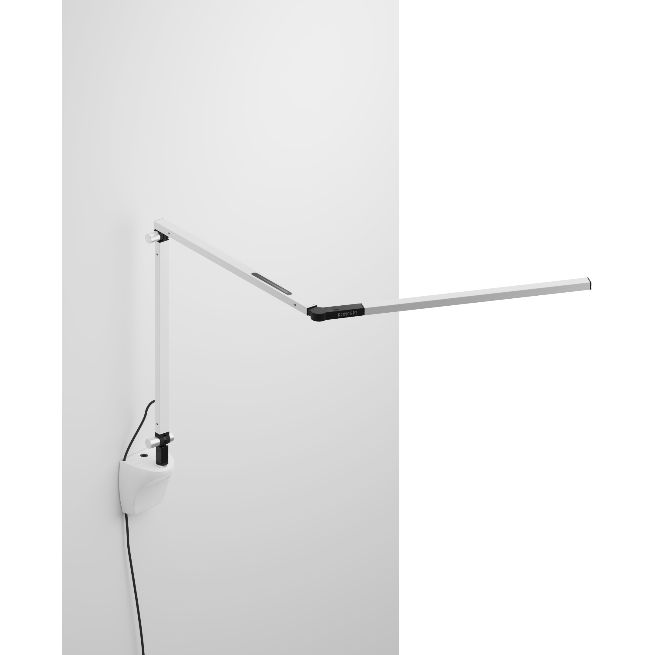 Z-Bar Mini LED 2.6 inch White Wall Mount Desk Lamp Wall Light
